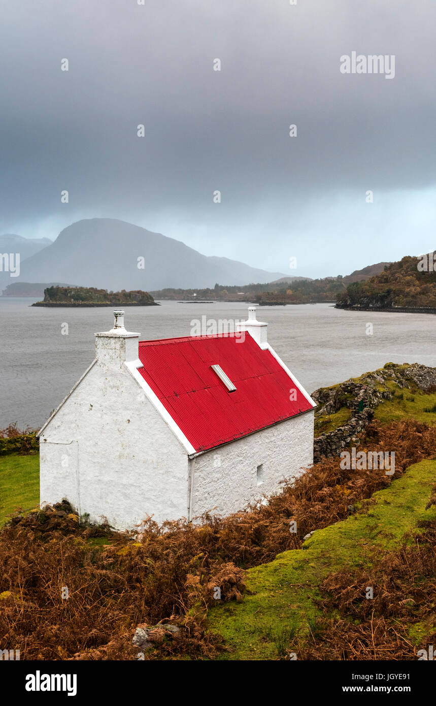 White Cottage On The Shore Of Loch Shieldaig Wester Ross