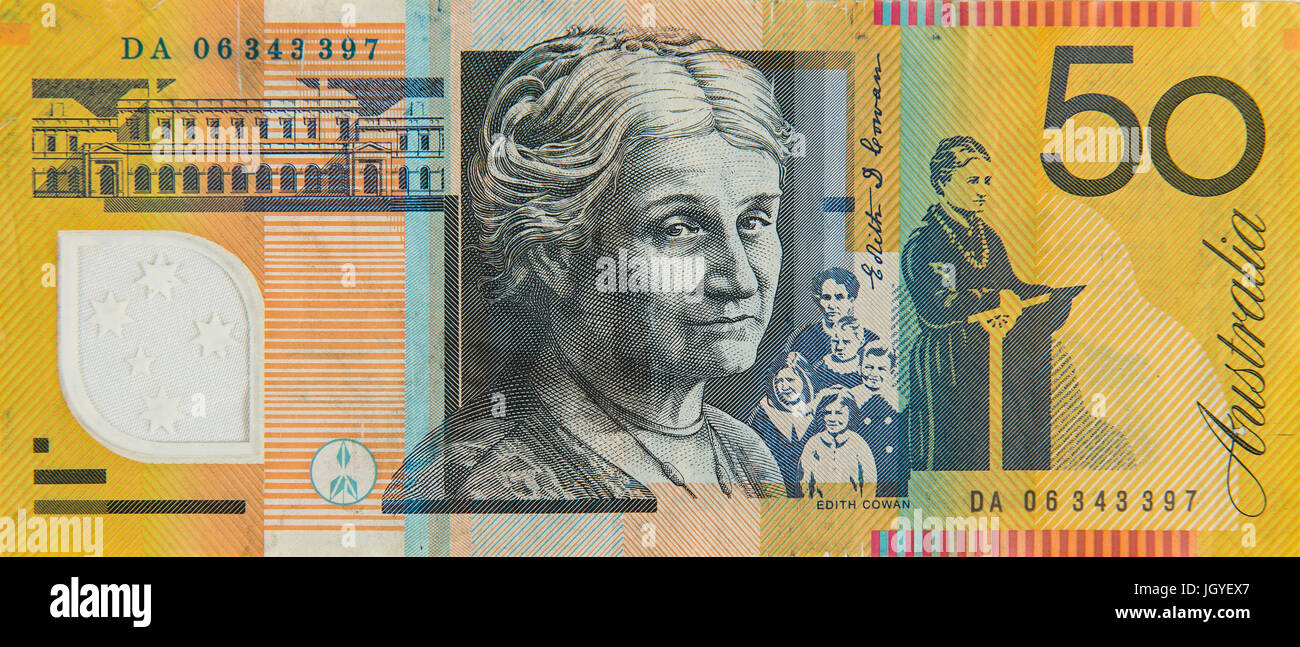 Australian dollar 50 hi-res stock photography and images - Alamy