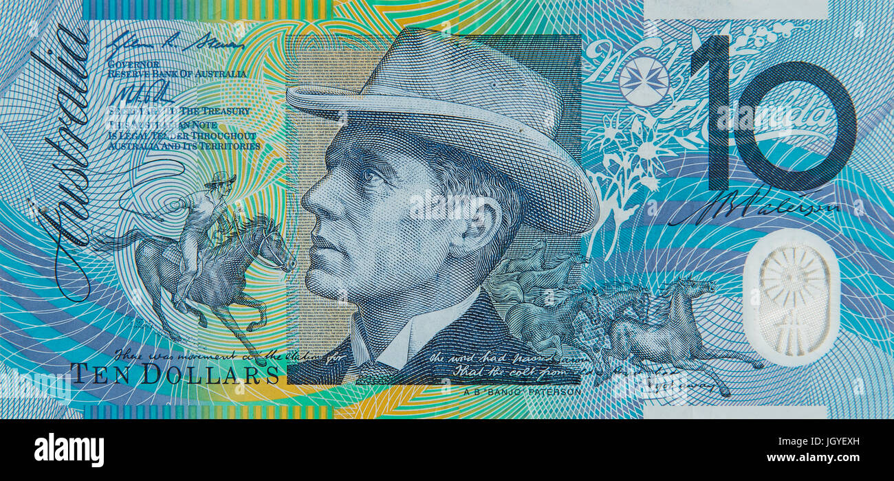 ten australian dollars Stock Photo