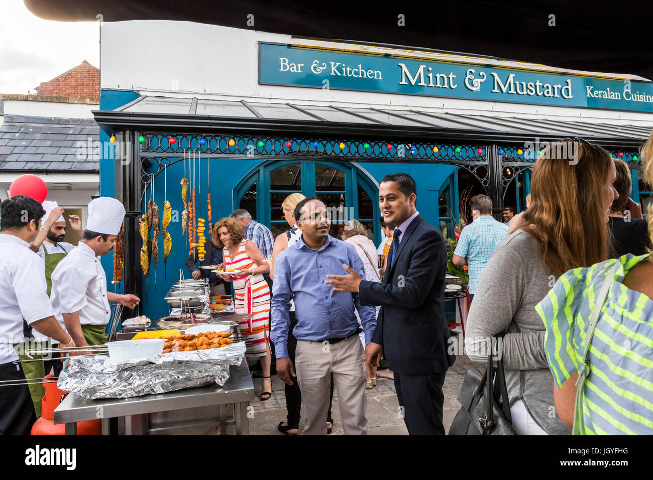 Grand opening of Mint & Mustard's Indian Street Kitchen in Chepstow