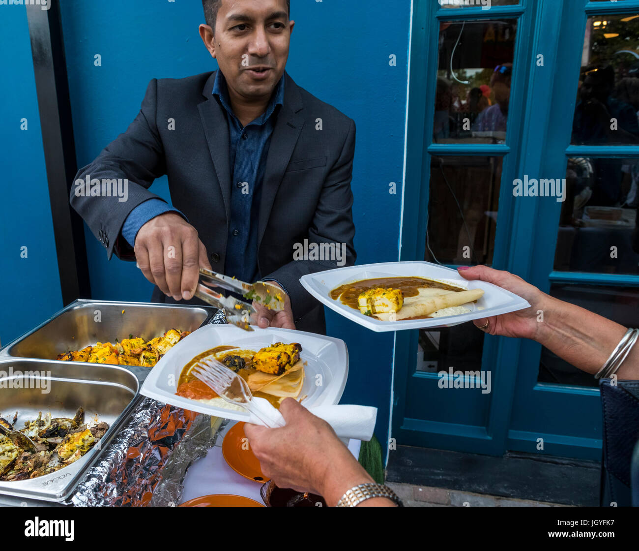 Grand opening of the Mint & Mustard Indian Street Kitchen in Chepstow