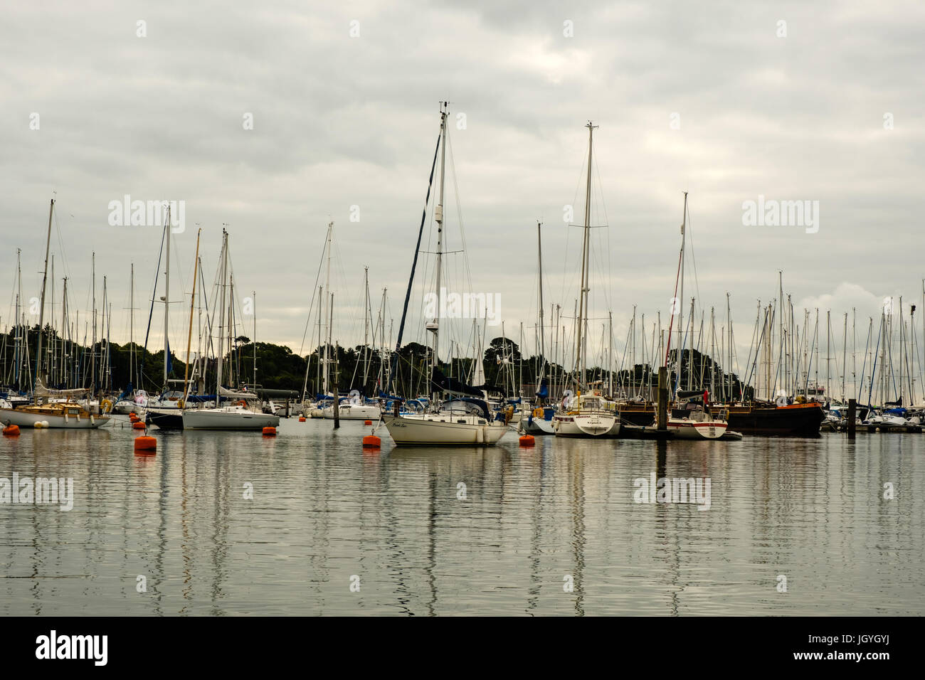 Lymington Yacht Haven Stock Photo - Alamy