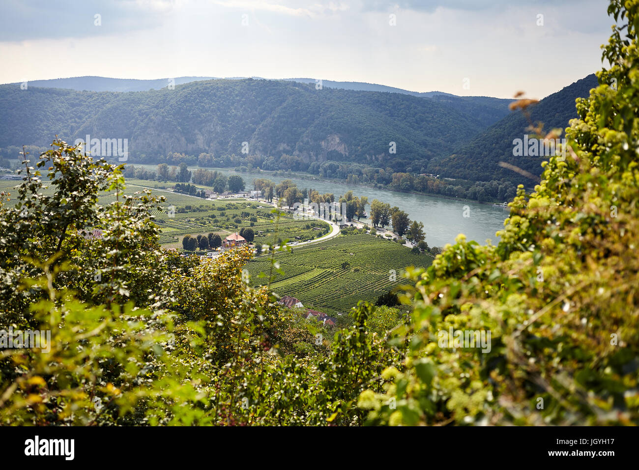 Wachau valley in Lower Austria, Durnstein Stock Photo