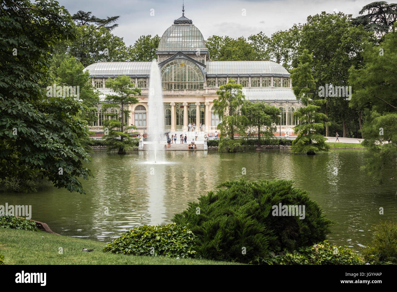 Palacio de Cristal, Retiro Park, Madrid Stock Photo