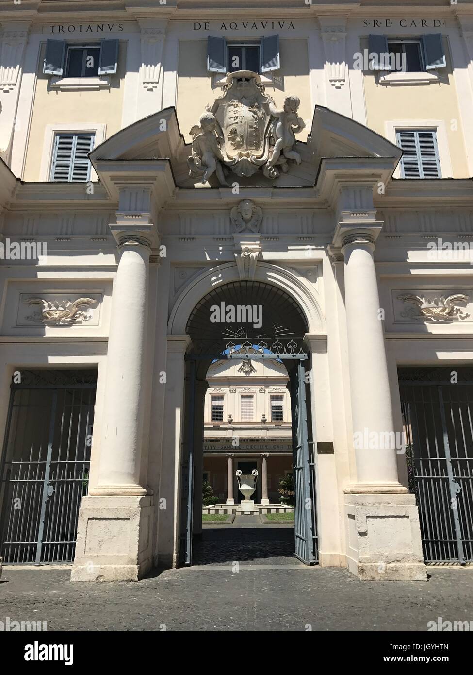 Saint Cecilia, the Basilica di Santa Cecilia in Trastevere, Rome Italy