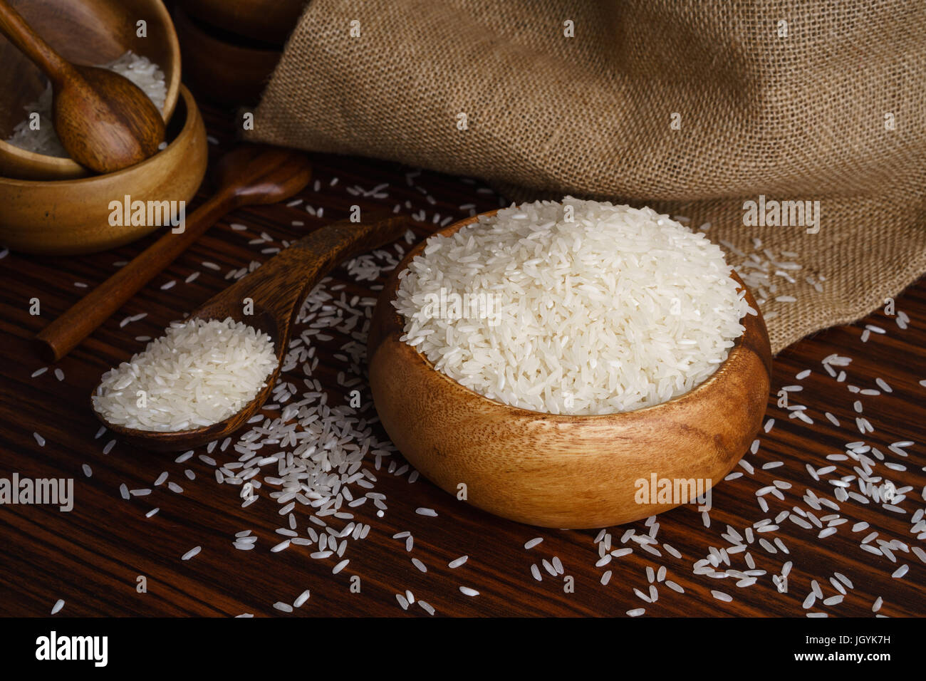 White jasmine rice Stock Photo