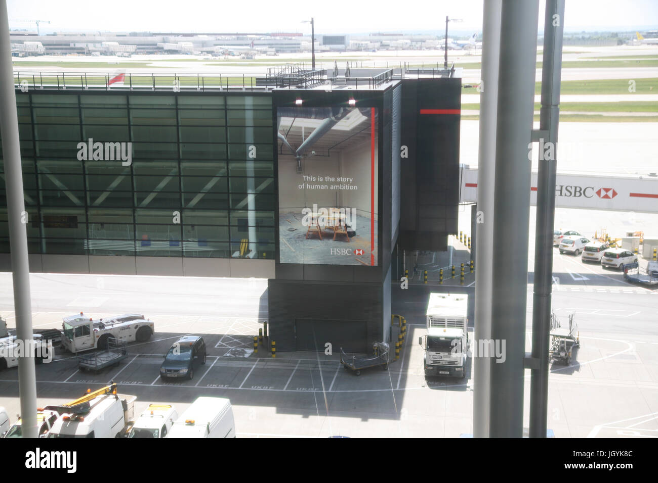 England, London,  West, Heathrow Airport, new Terminal 2. Stock Photo