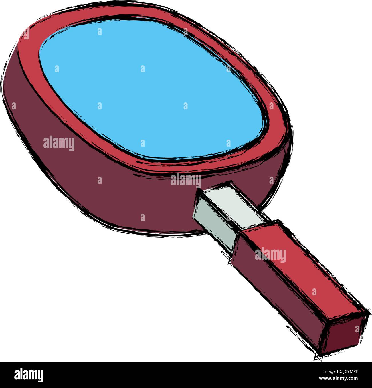 Magnifying glass 3D icon vector illustration graphic design Stock ...