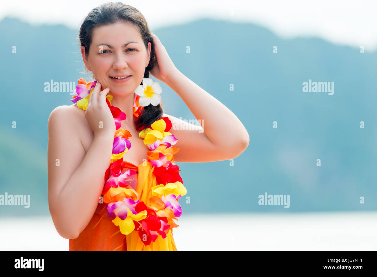 Hawaiian tropic girl hi-res stock photography and images - Alamy