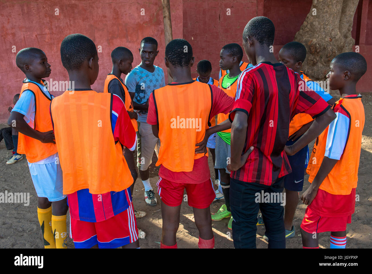 Football team. Senegal. Stock Photo