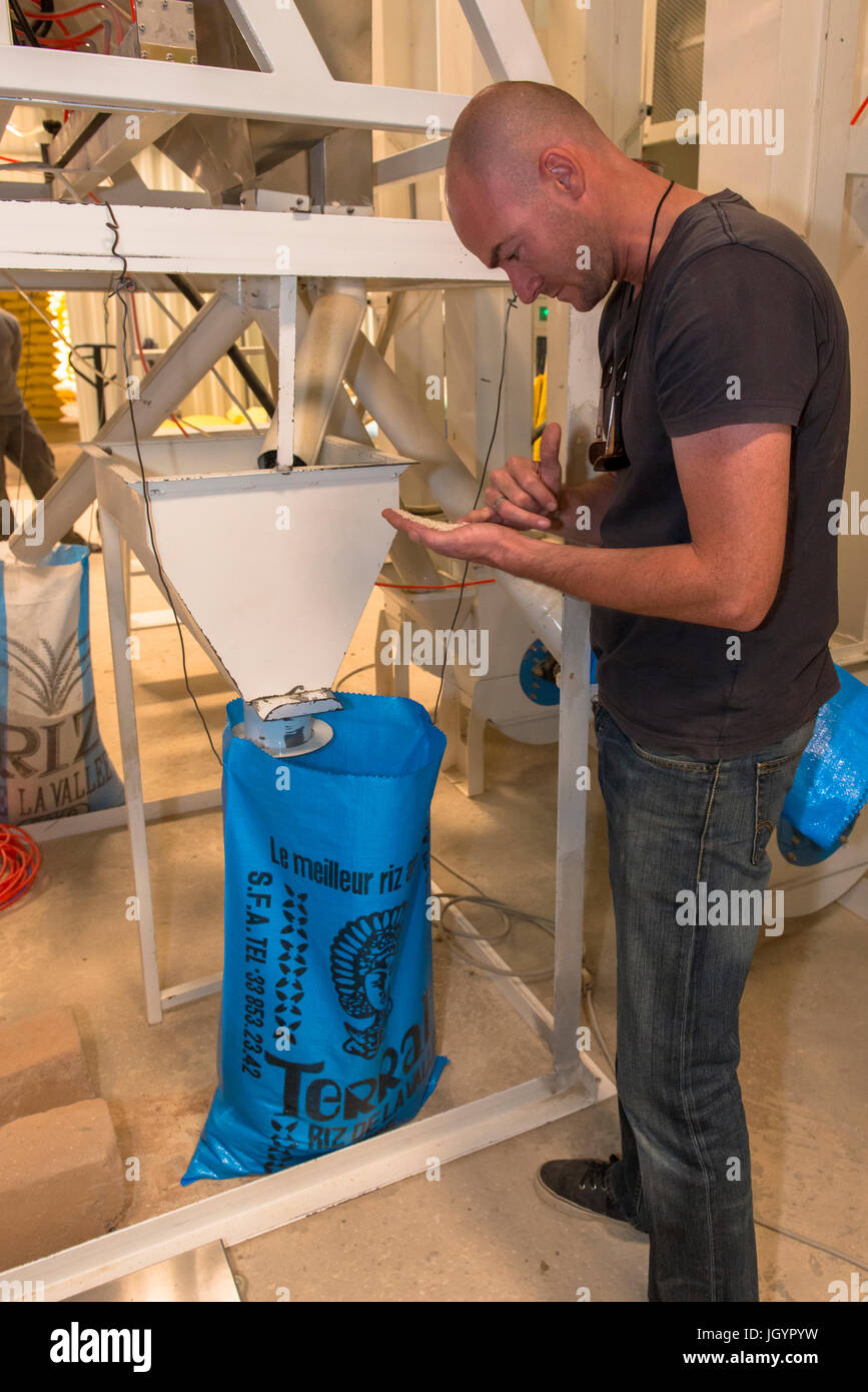 Packing Rice Factory Rice processing and packing factory. Senegal Stock Photo - Alamy