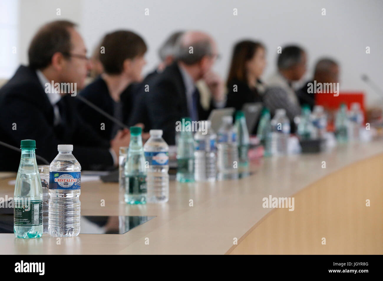 Foundation board meeting. France. Stock Photo