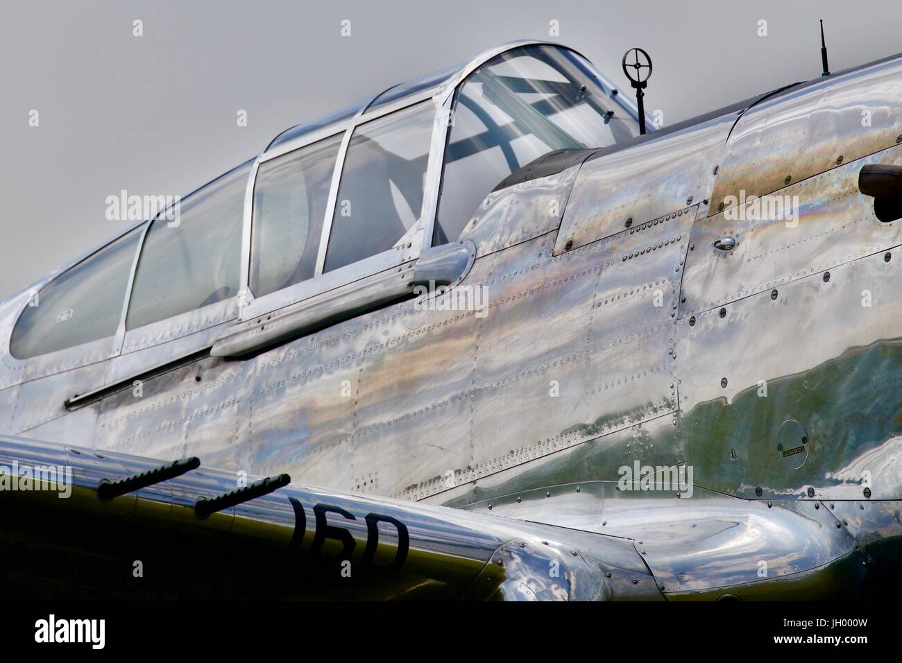 Curtiss-Wright P.40 Warhawk at the Flying Legends Air Show Stock Photo