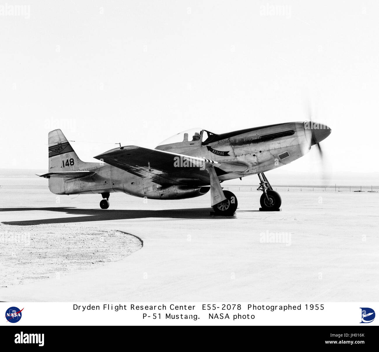 NACA P-51 Mustang. NACA/NASA Photo Stock Photo - Alamy