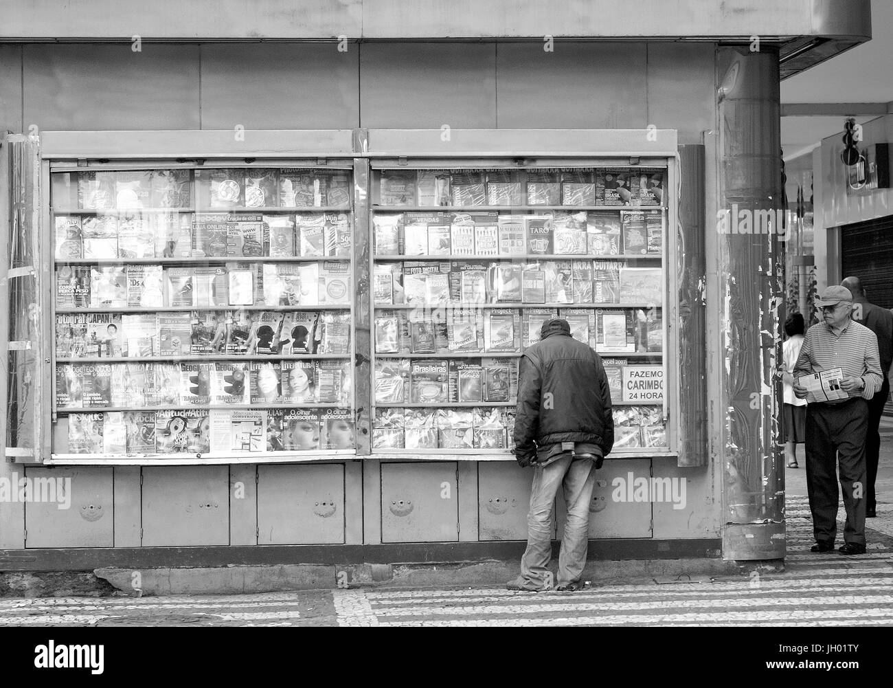 Newsstand, São Paulo, Brazil Stock Photo Alamy