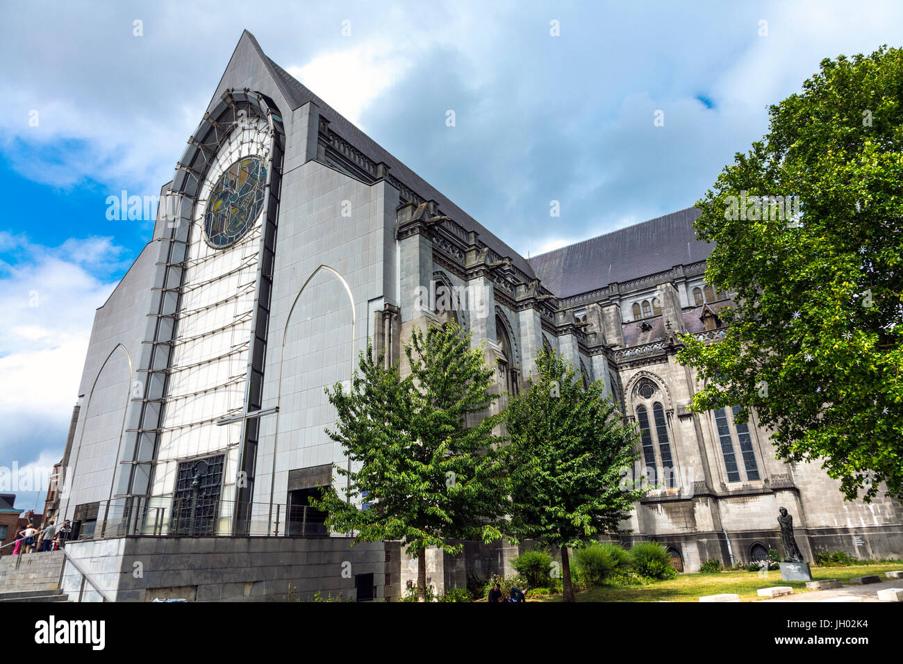 Lille Cathedral Featuring A Contemporary Marble Facade Basilica Of Stock Photo Alamy