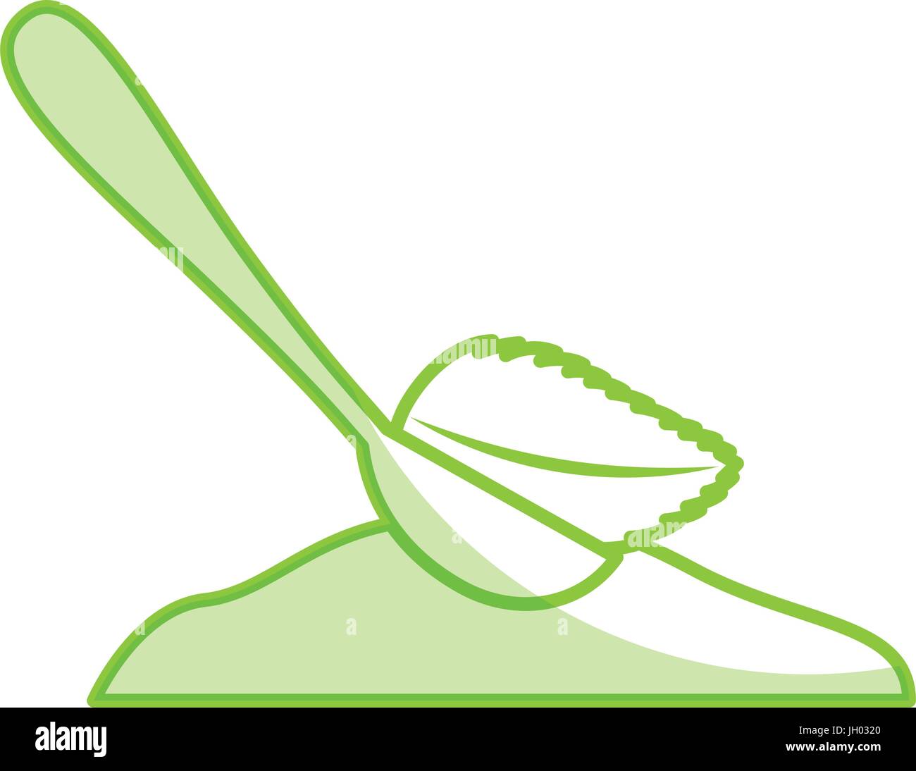 spoon with tea leaf product icon Stock Vector Image & Art - Alamy