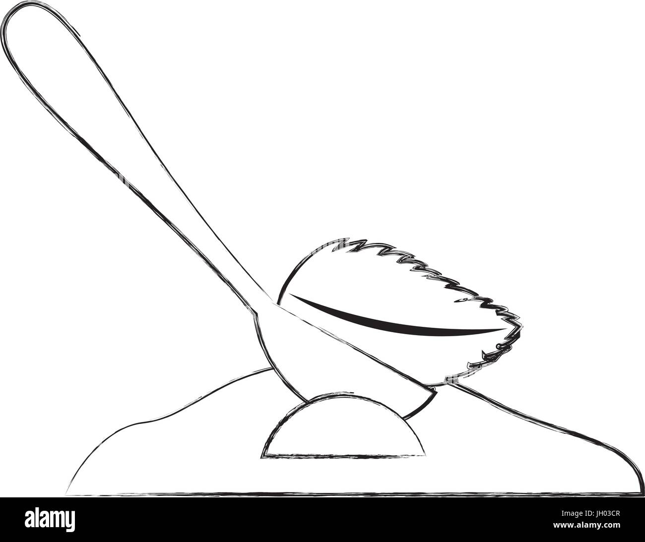 spoon with tea leaf product icon Stock Vector Image & Art - Alamy