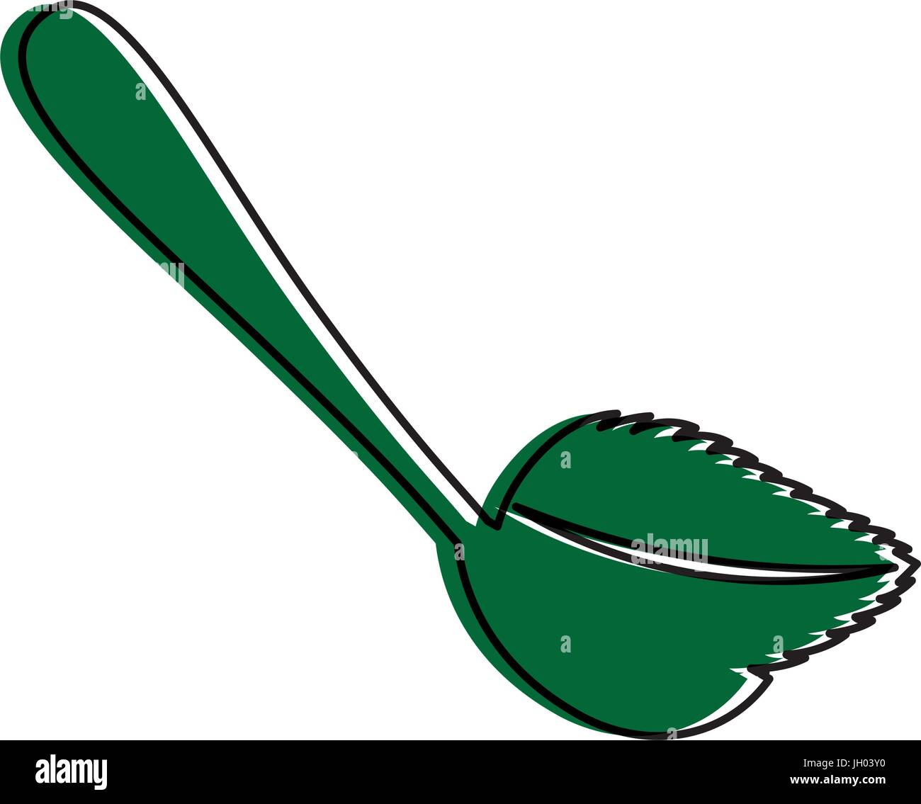 spoon with tea leaf product icon Stock Vector Image & Art - Alamy