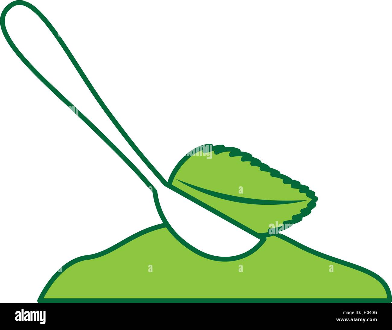 spoon with tea leaf product icon Stock Vector Image & Art - Alamy