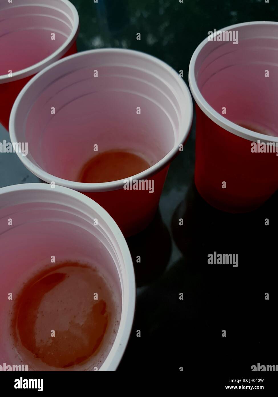 Beer pong cups Stock Photo Alamy