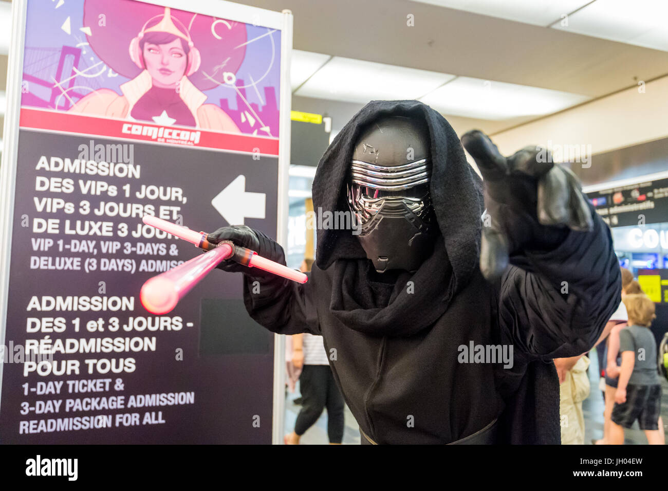 Montreal, Canada - 9 July 2017: Pop-culture fan convention Comic Con Stock Photo