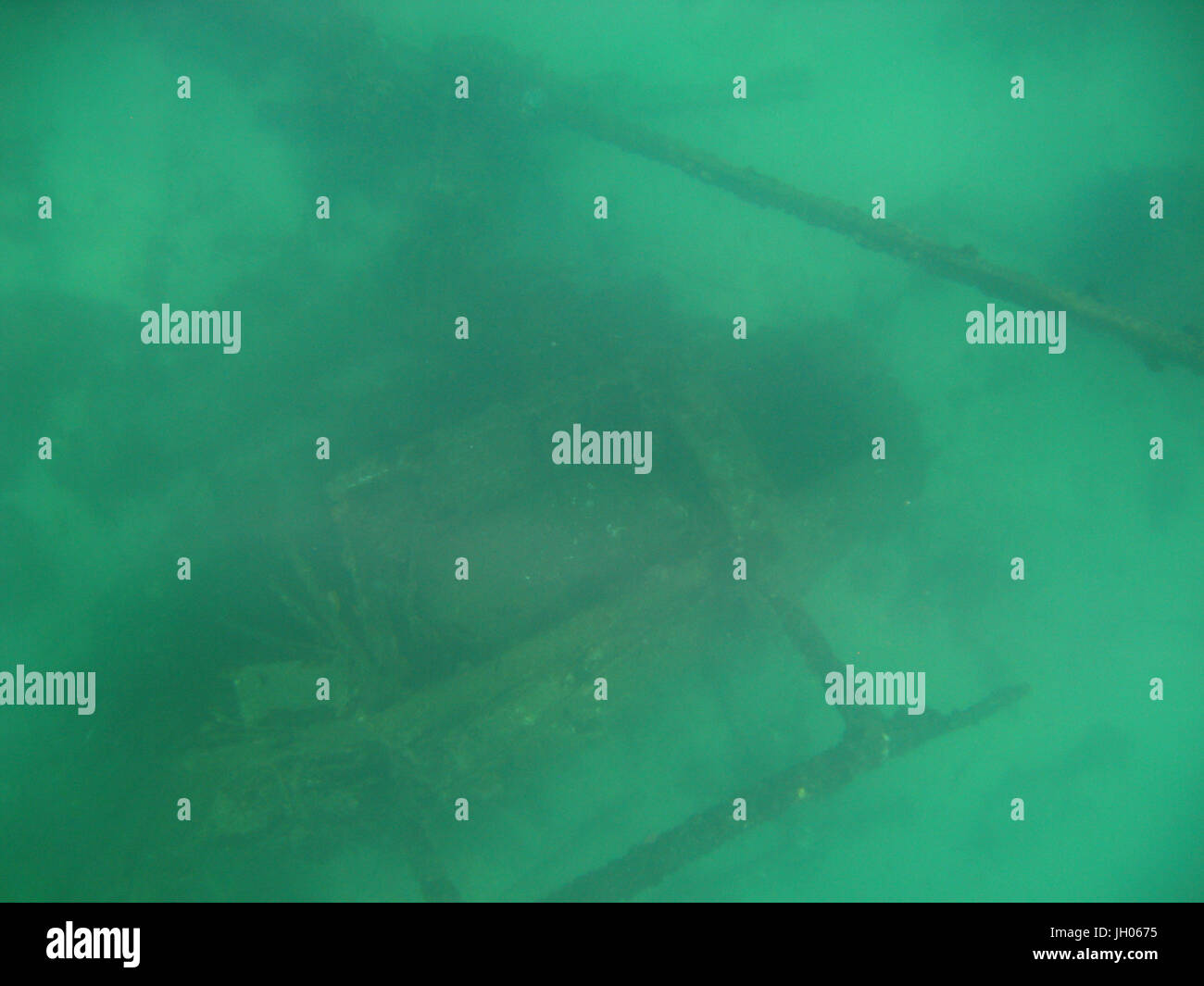 Underwater pictures, Shipwreck, Ilha Grande, Rio de Janeiro, Brazil Stock Photo