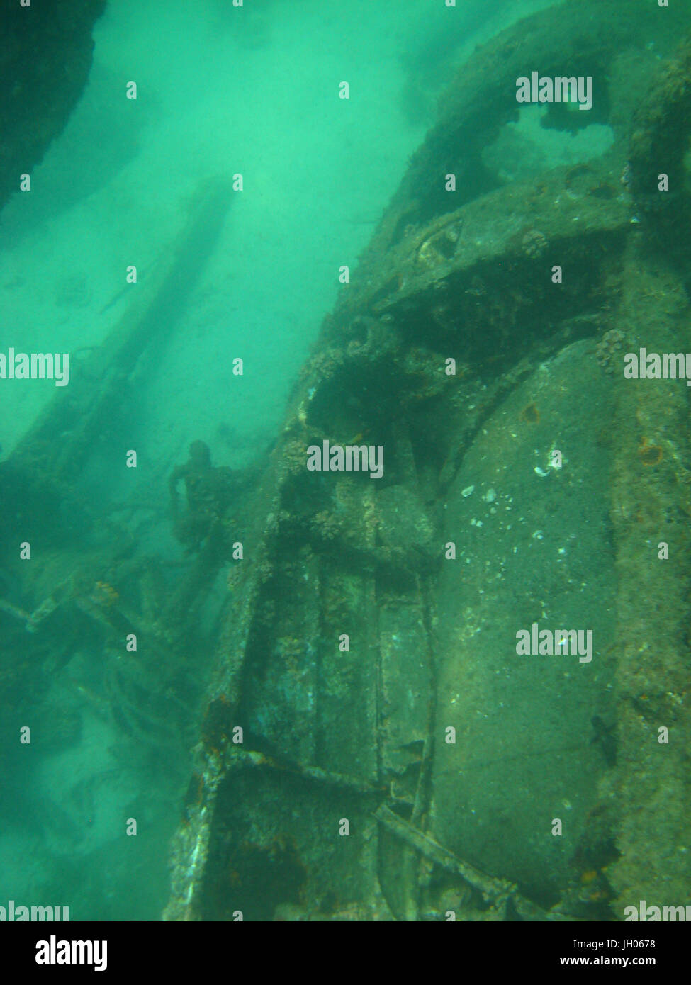 Underwater pictures, Shipwreck, Ilha Grande, Rio de Janeiro, Brazil Stock Photo