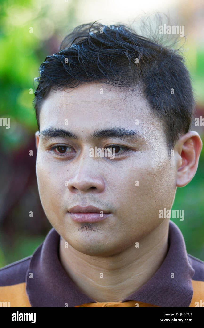 Portrait attractive young asian filipino hires stock photography and