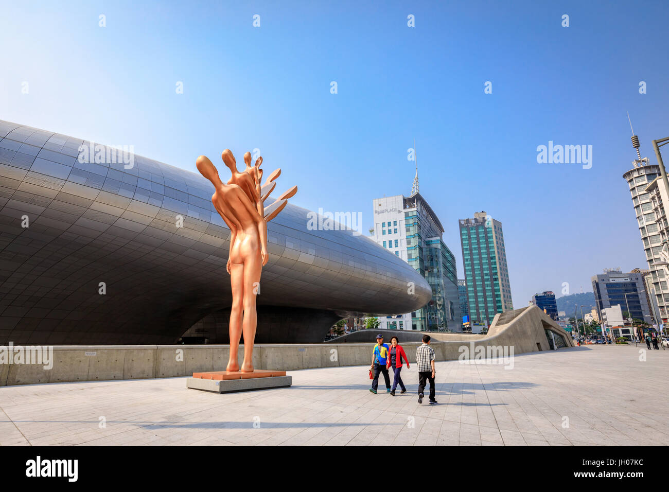 DDP, Dongdaemun Design Plaza on Jun 18, 2017 in Seoul, South Korea - Famous Landmark Stock Photo