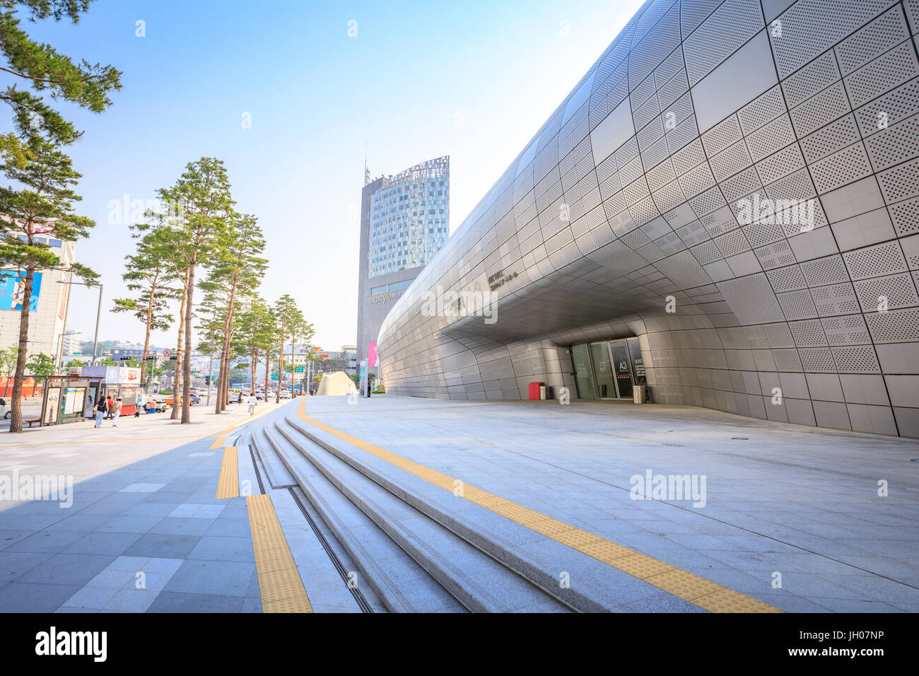 DDP, Dongdaemun Design Plaza on Jun 18, 2017 in Seoul, South Korea - Famous Landmark Stock Photo