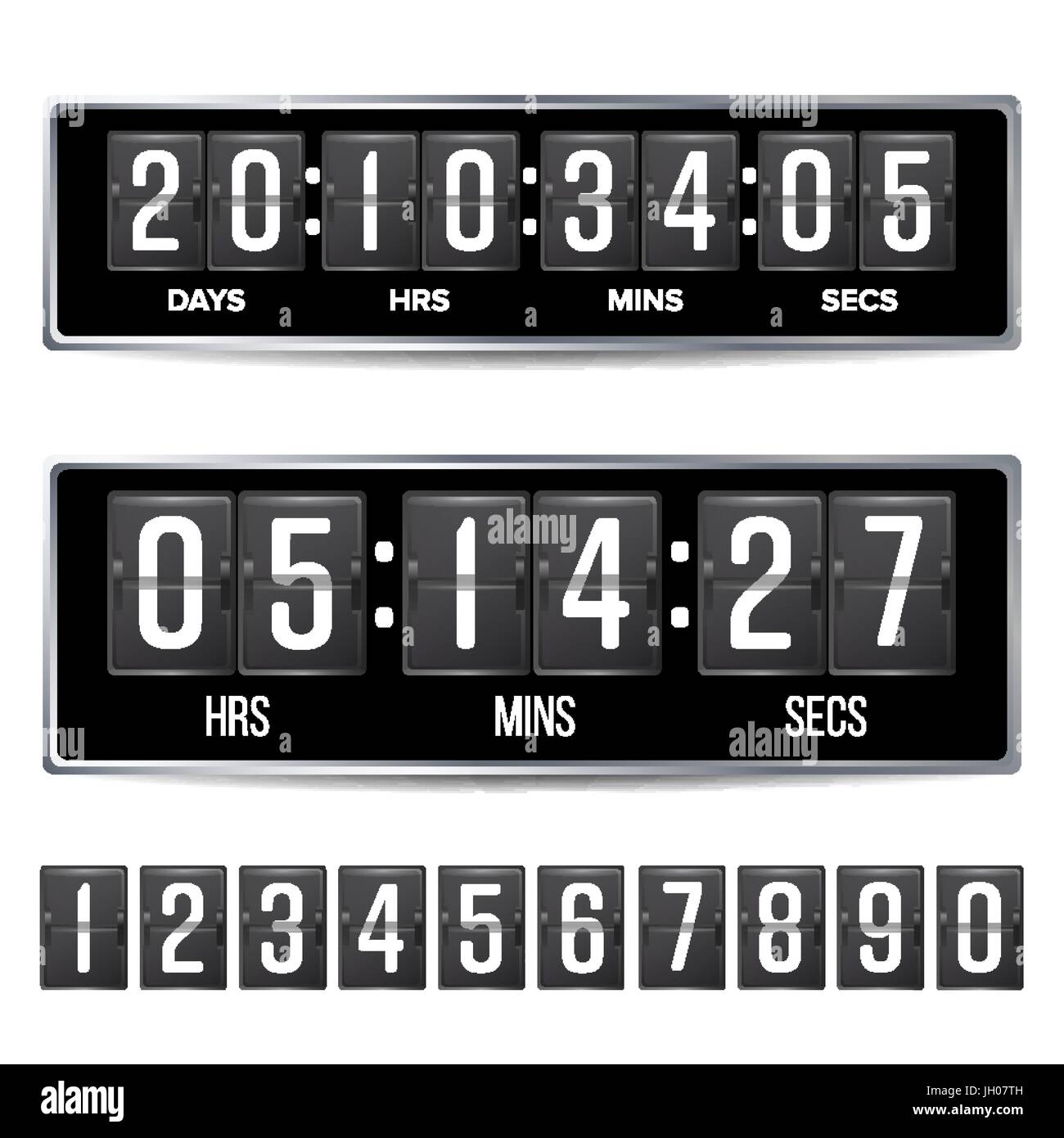 Countdown digital clock seconds Cut Out Stock Images & Pictures Alamy