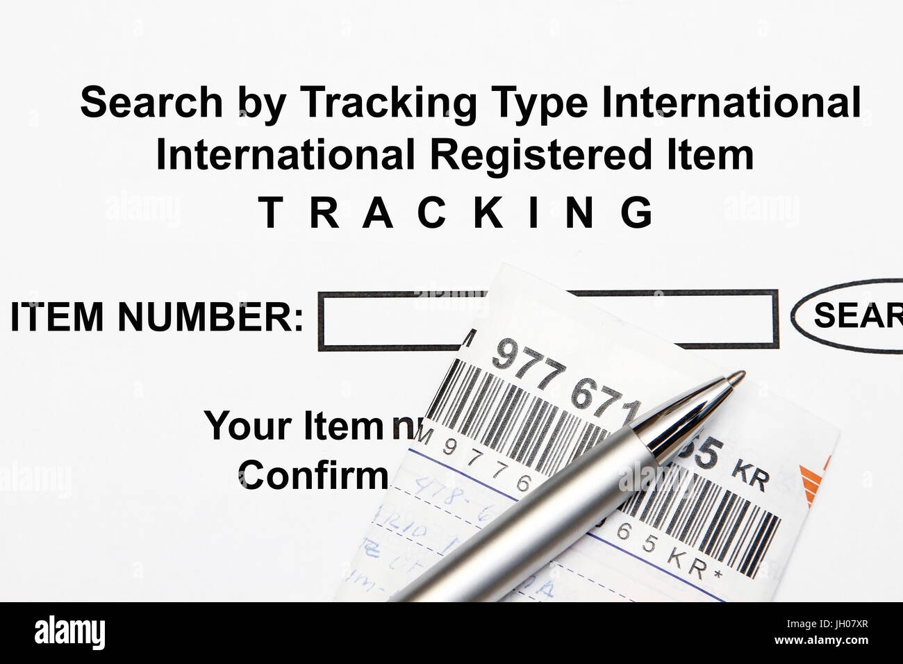 Tracking number hires stock photography and images Alamy