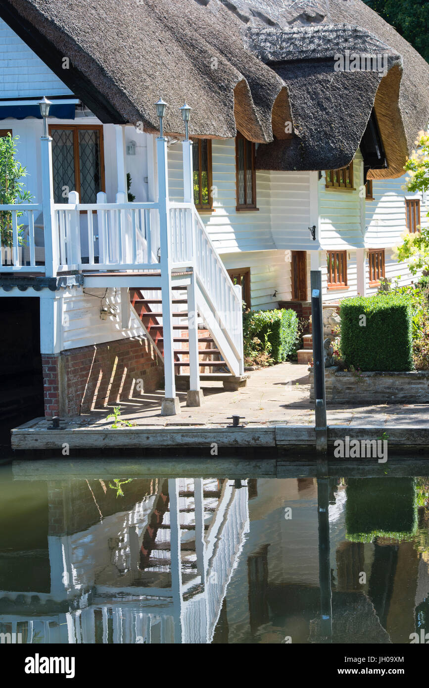 Riverside thatched cottage, GoringonThames, South Oxfordshire