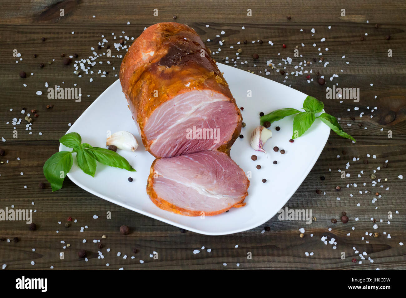 tasty homemade ham Stock Photo - Alamy