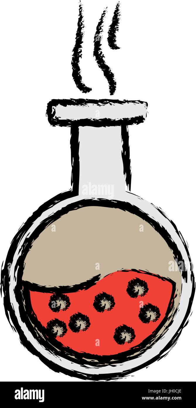 test tube flask laboratory school chemistry Stock Vector Image & Art ...