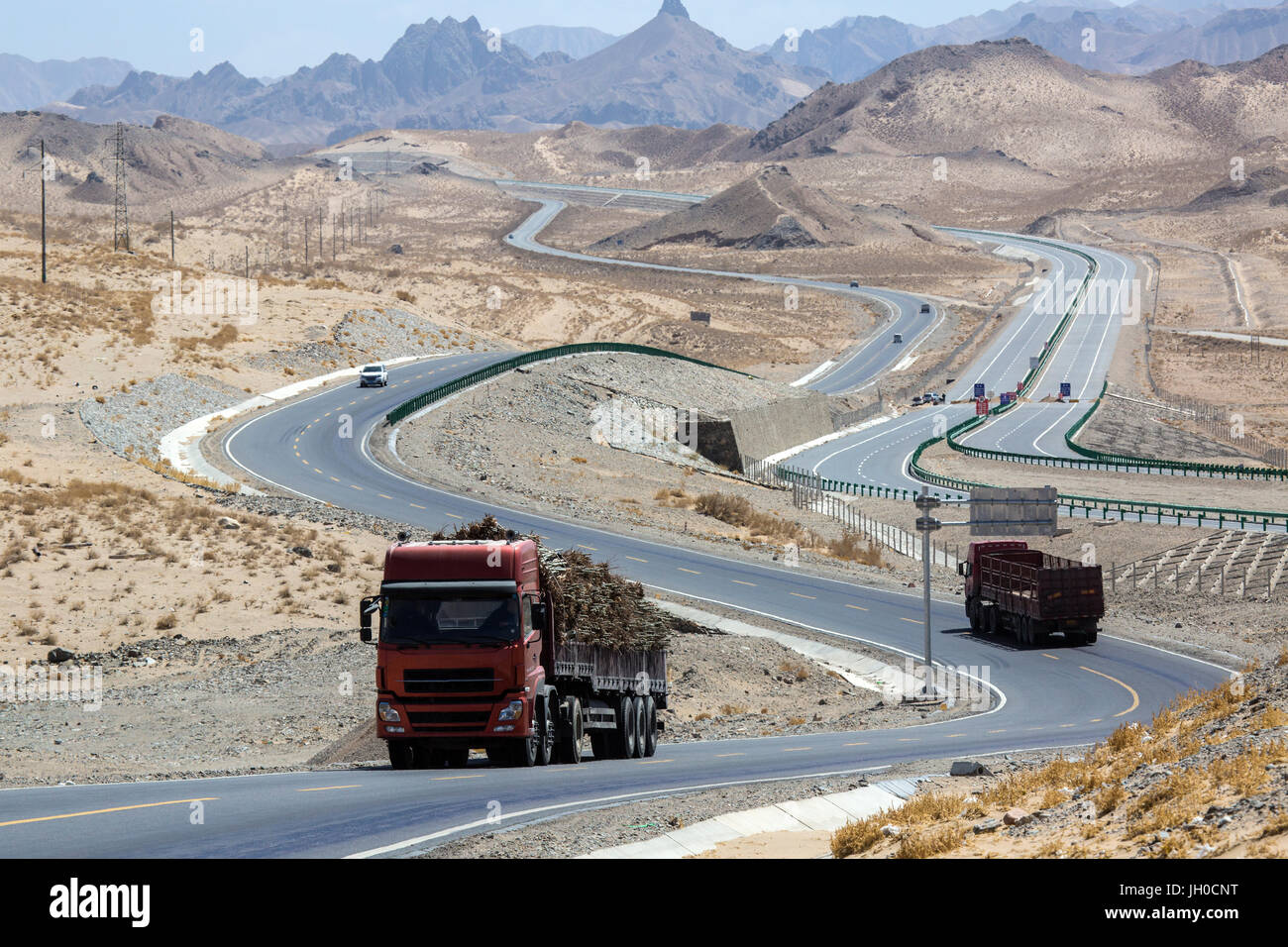 Qinghai-Tibet Highway Stock Photo