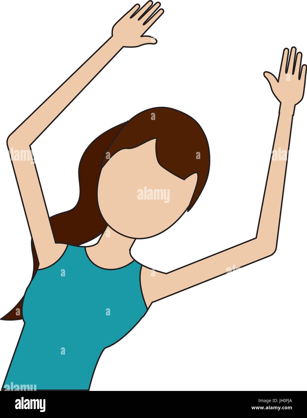 healthy woman doing exercise Stock Vector Image & Art - Alamy