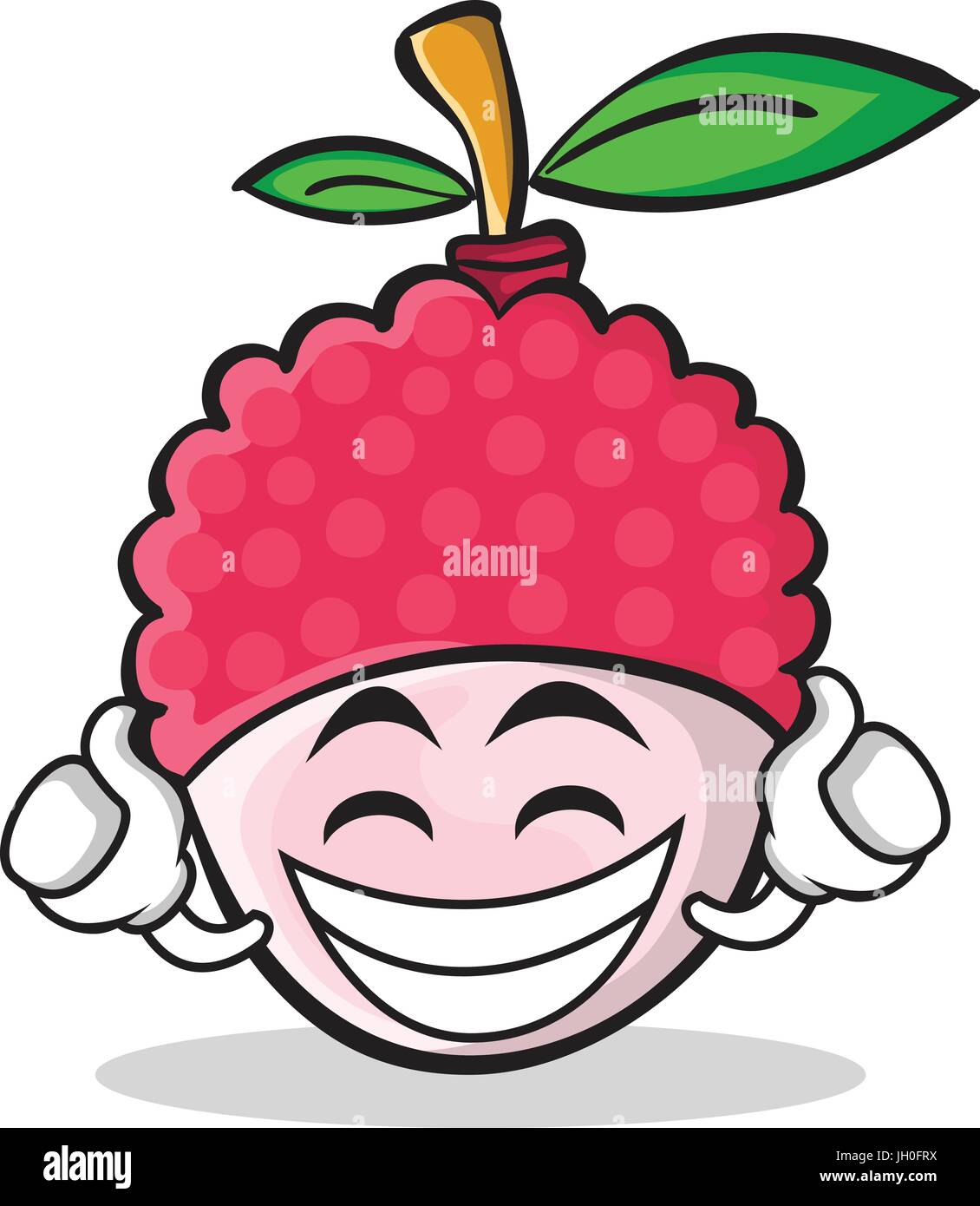 Proud lychee cartoon character style Stock Vector Image & Art - Alamy