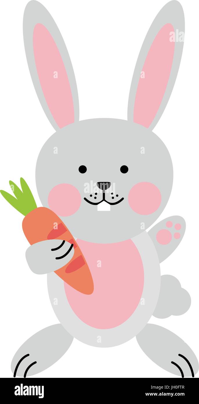 cute rabbit or bunny icon image Stock Vector Image & Art - Alamy