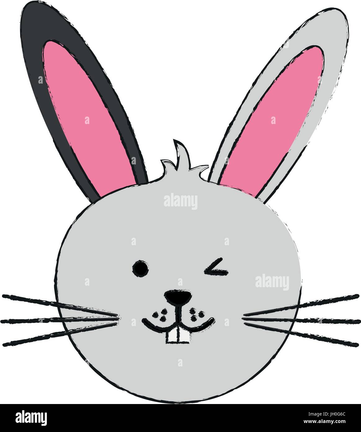 cute rabbit or bunny icon image Stock Vector Image & Art - Alamy