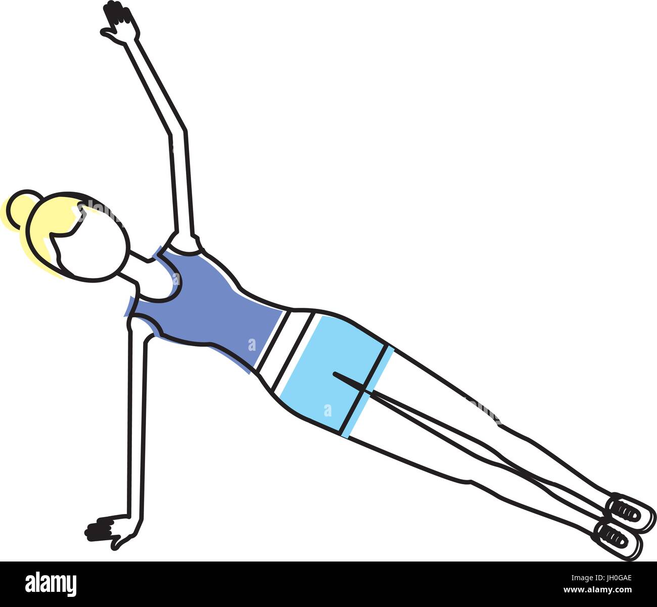 healthy woman doing exercise Stock Vector Image & Art - Alamy