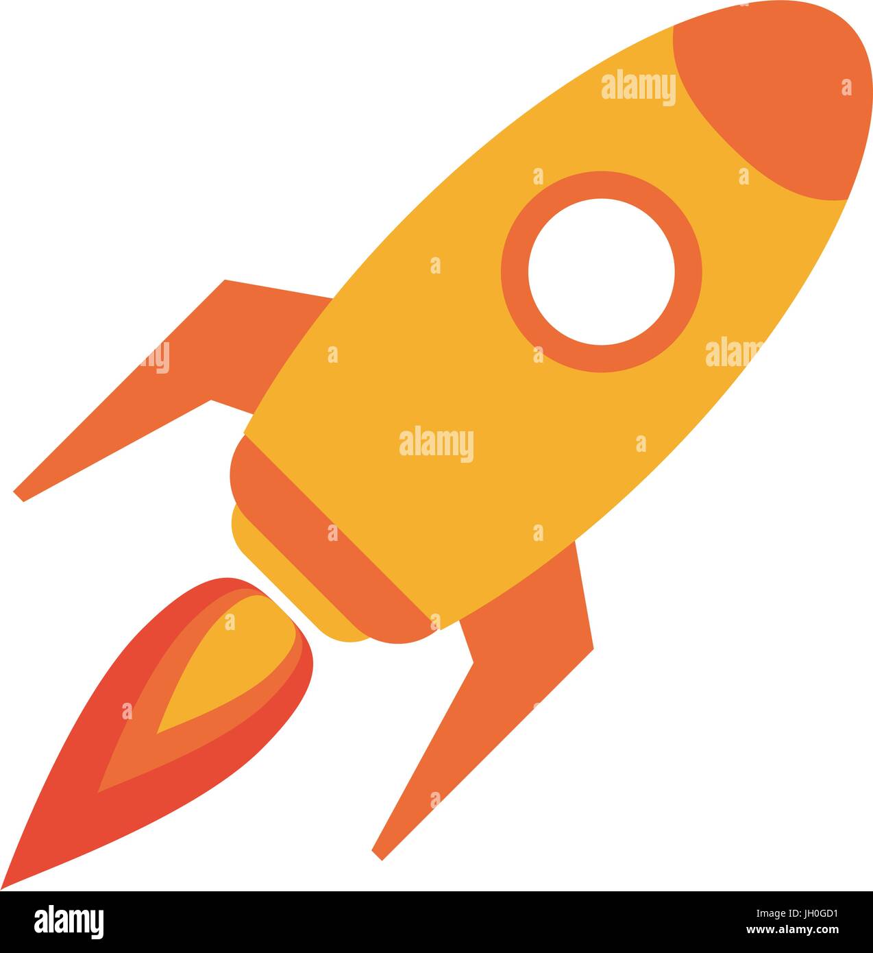 flying rocket icon image Stock Vector Image & Art - Alamy