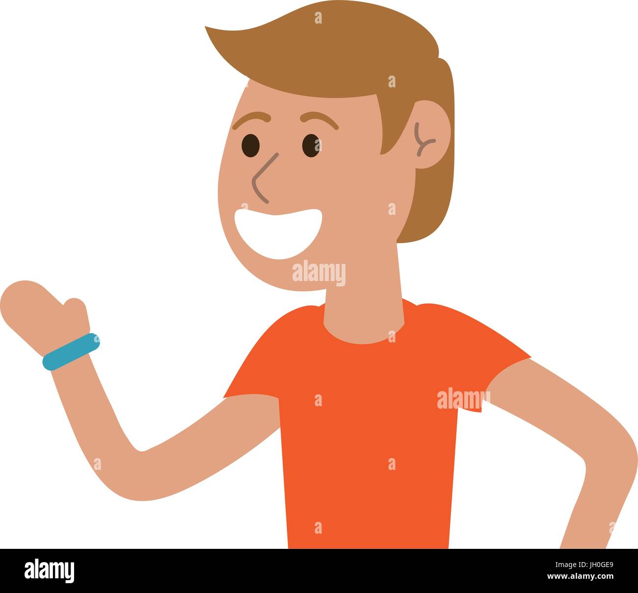 happy man smiling cartoon icon image Stock Vector Image & Art - Alamy