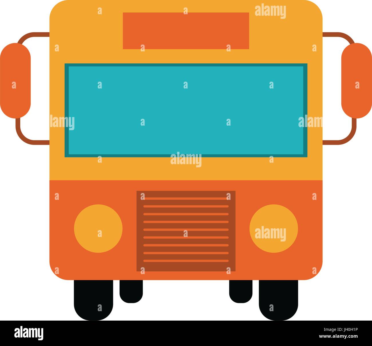bus frontview icon image Stock Vector Image & Art - Alamy