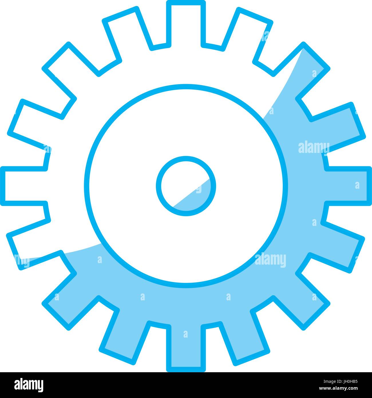 silhouette industry gear to process engineering Stock Vector Image ...