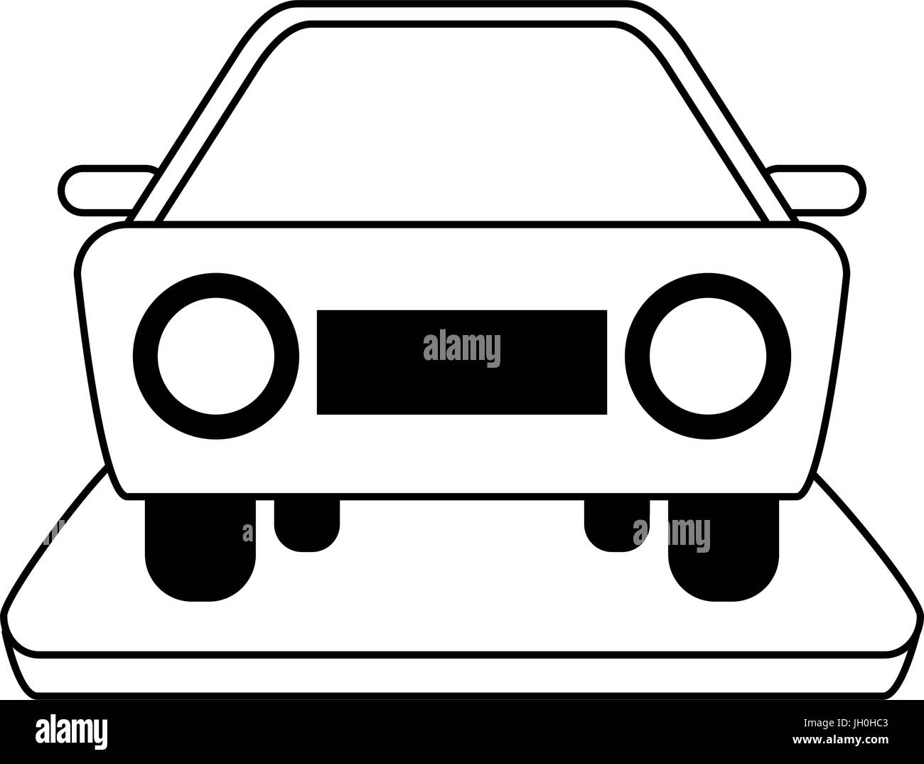 car frontview icon image Stock Vector Image & Art - Alamy