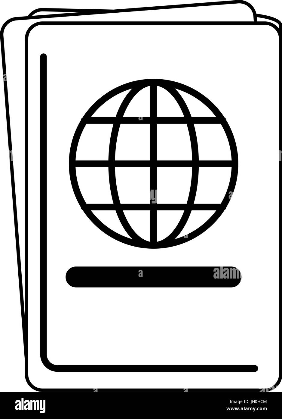 closed passport icon image  Stock Vector