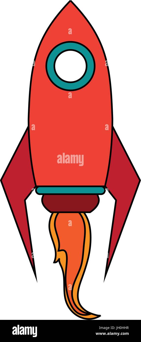 flying space rocket icon image Stock Vector Image & Art - Alamy