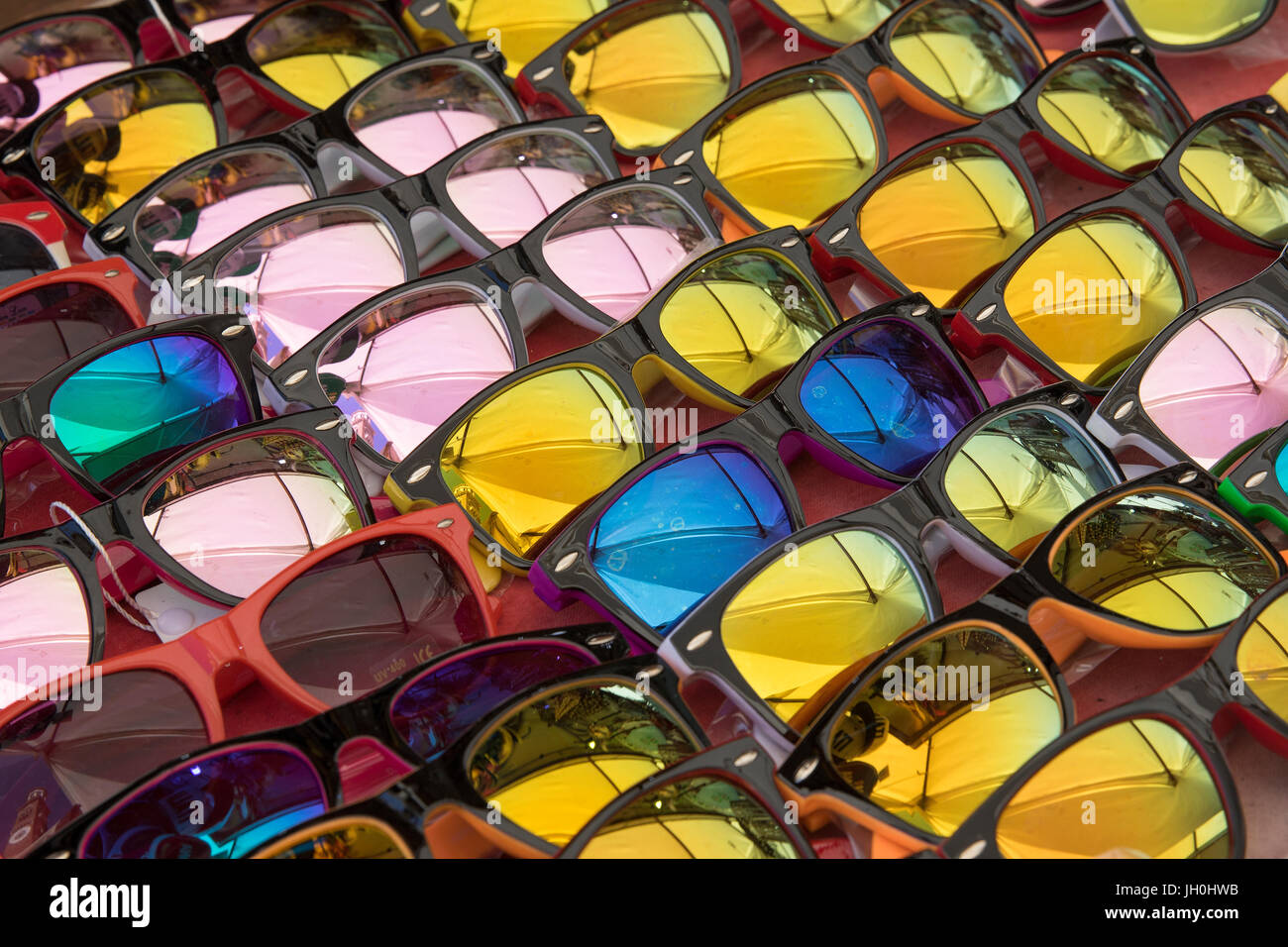 A stall with sunglasses Stock Photo